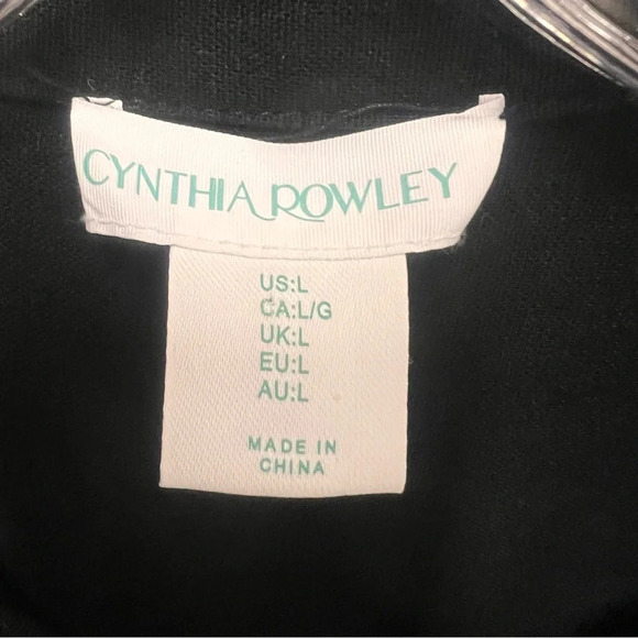 Cynthia Rowley linen blend midi shirt dress with flare size large - Picture 4 of 8